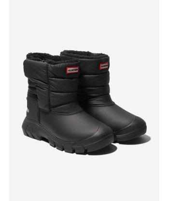 Hunter Kids Intrepid Snow Boots in Black le des métaux précieux