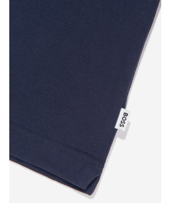 BOSS Boys Logo Polo Shirt In Navy à prix réduit toute l'année