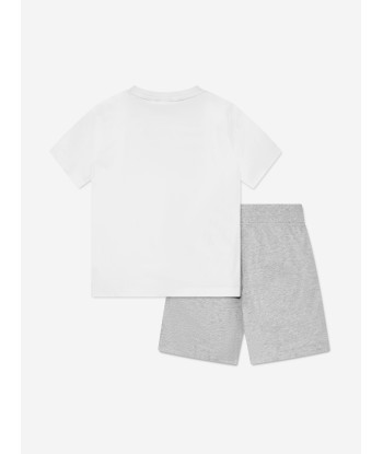 BOSS Boys T-Shirt And Shorts Set in White Faites des économies