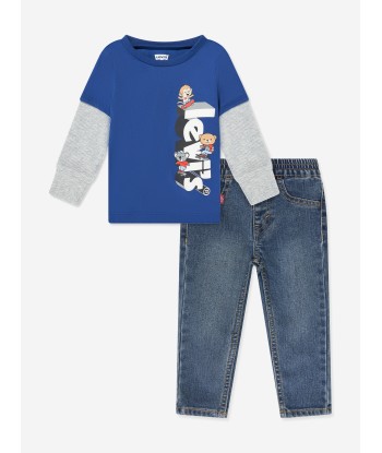 Levi's Baby Boys T-Shirt And Jeans Set in Blue la colonne vertébrale