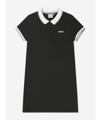 BOSS Girls Polo Dress in Black plus qu'un jeu 