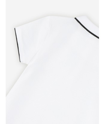 BOSS Girls Polo Dress in White vente chaude votre 