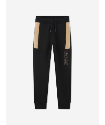 BOSS Boys Logo Joggers in Black pas cheres