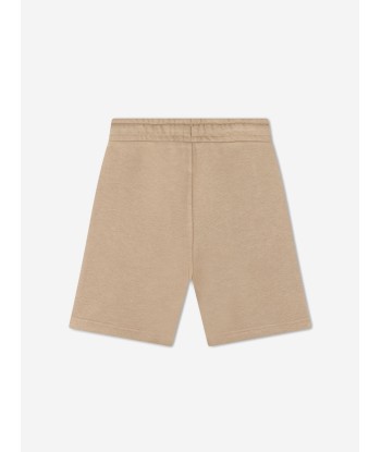 BOSS Boys Logo Print Shorts in Beige les ctes