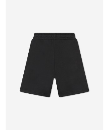 BOSS Boys Logo Print Shorts in Black en stock