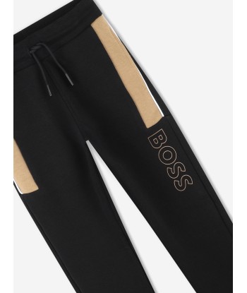 BOSS Boys Logo Joggers in Black pas cheres