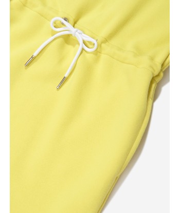 BOSS Girls Hooded Sweater Dress in Yellow est présent 