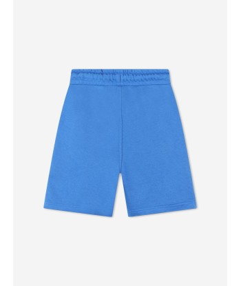 BOSS Boys Logo Print Shorts in Blue Paris Déstockage Promo