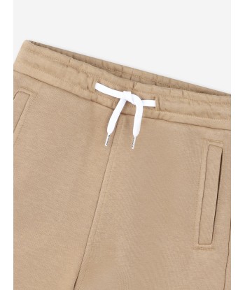 BOSS Boys Logo Print Shorts in Beige les ctes