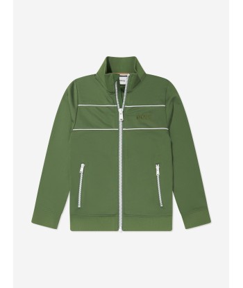 BOSS Boys Zip Up Track Jacket in Green 50% de réduction en Octobre 2024