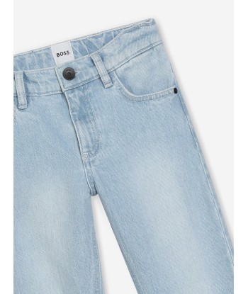 BOSS Boys Slim Fit Jeans in Blue destockage