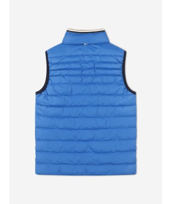 BOSS Boys Reversible Padded Gilet in Blue Comment ça marche