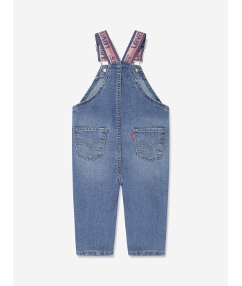 Levi's Wear Baby Girls Heart Pocket Dungarees in Blue 50-70% off 