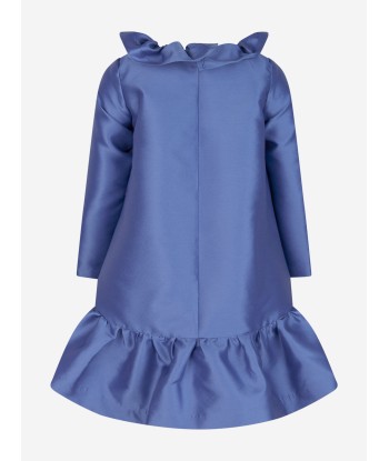 Mama Luma Girls Flared Ruffles Dress in Blue Voir les baskets