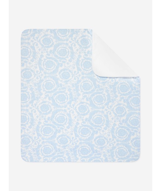 Versace Baby Boys Barocco Logo Blanket in Blue une grave pollution 