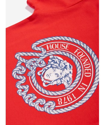 Versace Baby Boys Nautical Medusa T-Shirt in Red est présent 