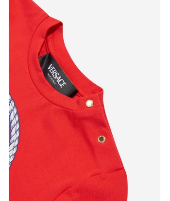 Versace Baby Boys Nautical Medusa T-Shirt in Red est présent 