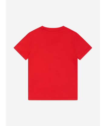 Versace Boys Nautical Medusa Logo T-Shirt in Red Economisez 