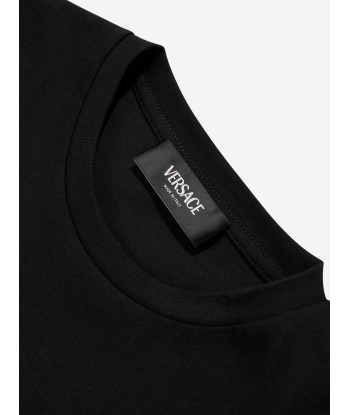 Versace Boys Medusa Logo T-Shirt in Black pas cher 