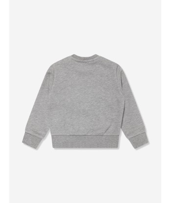 Versace Baby Boys Damier Logo Sweatshirt in Grey 2023