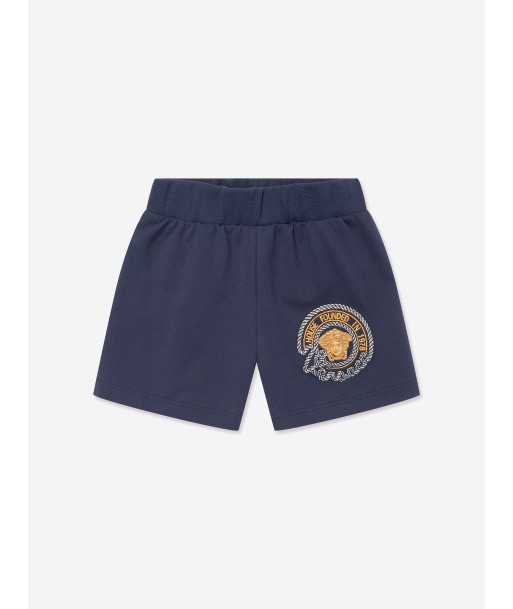 Versace Baby Boys Nautical Medusa Shorts in Navy la livraison gratuite