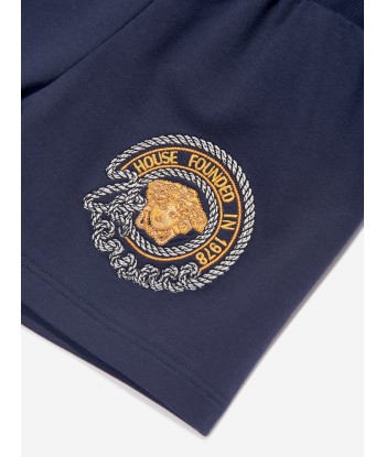 Versace Baby Boys Nautical Medusa Shorts in Navy la livraison gratuite