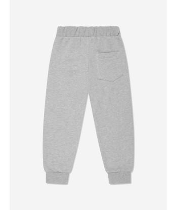 Versace Boys Greca Print Joggers in Grey votre