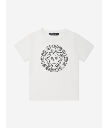 Versace Boys Medusa Logo T-Shirt in White france