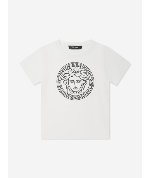 Versace Boys Medusa Logo T-Shirt in White france