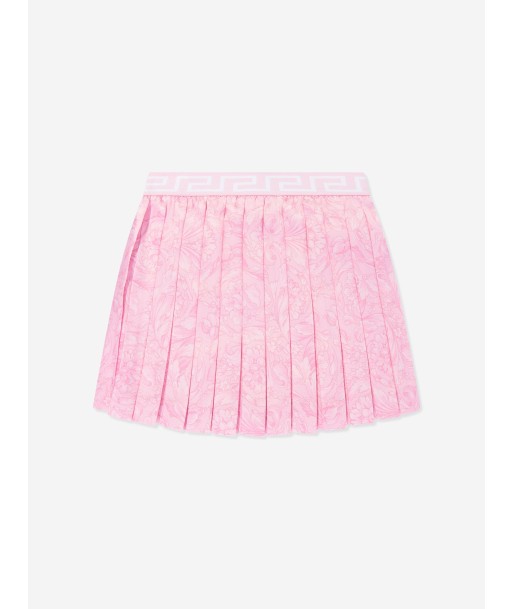 Versace Girls Barocco Pleated Skirt in Pink Economisez 