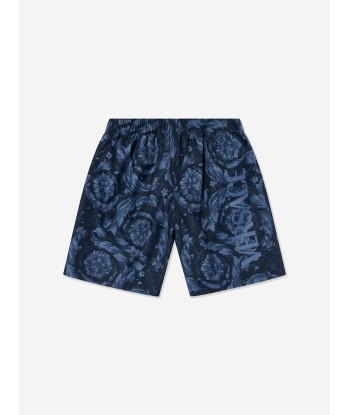 Versace Boys Baroque Logo Swim Shots in Navy pour bénéficier 