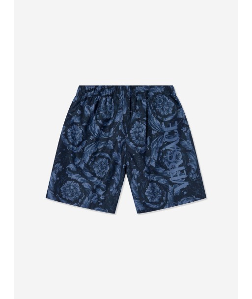 Versace Boys Baroque Logo Swim Shots in Navy pour bénéficier 