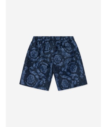 Versace Boys Baroque Logo Swim Shots in Navy pour bénéficier 