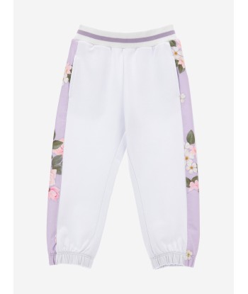 Monnalisa Girks Romantic Flowers Joggers in White prix pour 