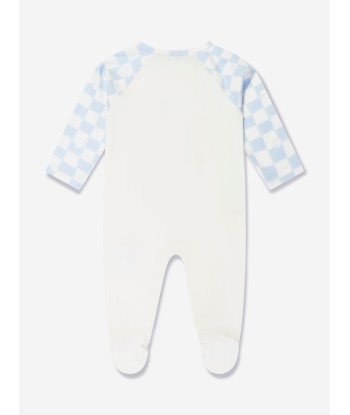 Versace Baby Boys Damier Medusa Babygrow in Blue du meilleur 