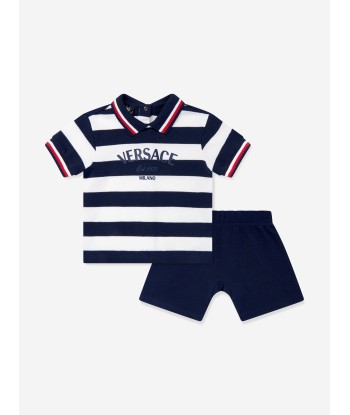 Versace Baby Boys Nautical Shorts Set in Navy les muscles