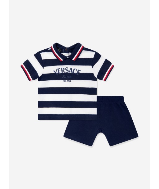 Versace Baby Boys Nautical Shorts Set in Navy les muscles