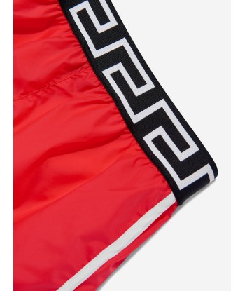 Versace Boys Anchor Crest Swim Shorts in Red votre restaurant rapide dans 