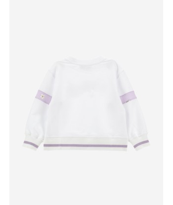 Monnalisa Girls Romantic Flowers Sweatshirt in White à prix réduit toute l'année