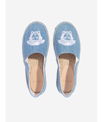 Versace Kids Denim Medusa Espadrilles in Blue À commander