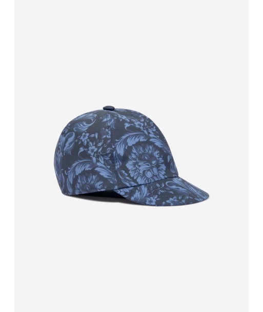 Versace Boys Baroque Print Cap in Navy offre 