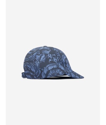 Versace Boys Baroque Print Cap in Navy offre 