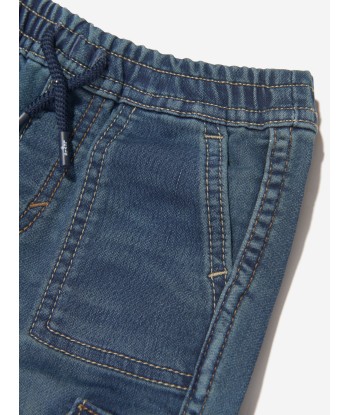 Levi's Baby Boys Relaxed Dobby Cargo Joogers in Blue la colonne vertébrale