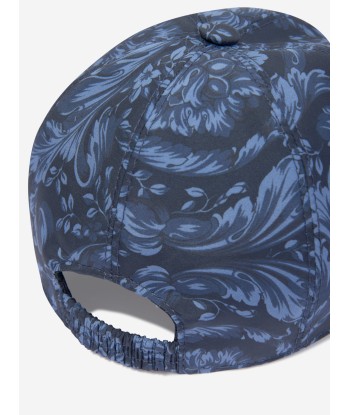 Versace Boys Baroque Print Cap in Navy offre 