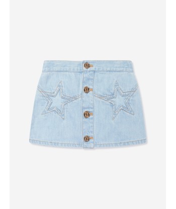 Versace Girls Star Denim Skirt in Blue Comparez plus de prix