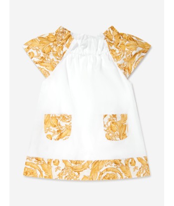 Versace Baby Girls Barocco Dress Wirth Knickers in Gold Venez découvrir notre 