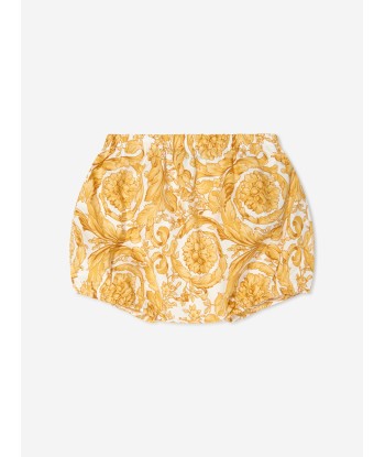 Versace Baby Girls Barocco Dress Wirth Knickers in Gold Venez découvrir notre 