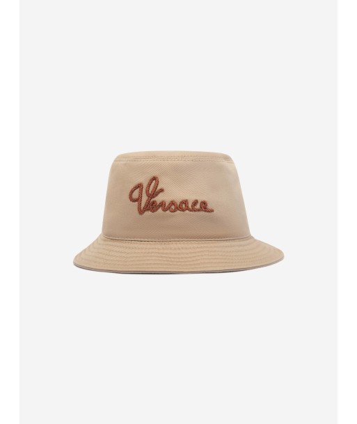 Versace Kids Logo Bucket Hat in Beige ouvre sa boutique