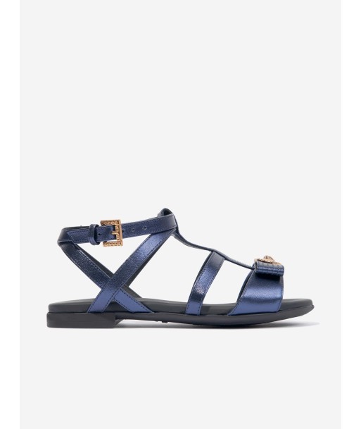 Versace Girls Medusa Heart Sandals in Navy Profitez des Offres !