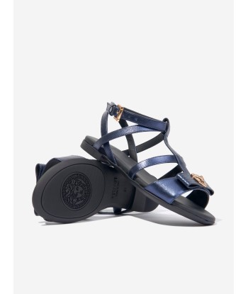 Versace Girls Medusa Heart Sandals in Navy Profitez des Offres !